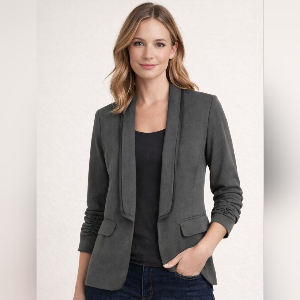 LaRok Lux Charcoal Tuxedo Blazer